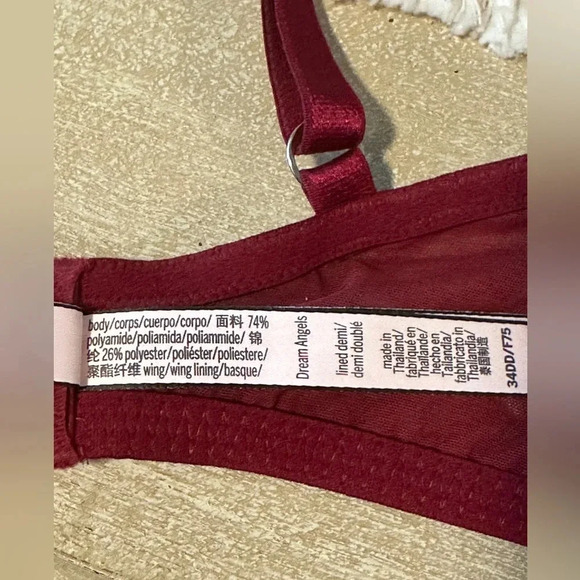 Victoria's Secret Dream Angels Lined Demi 34DD Padded Bra - Picture 7 of 10